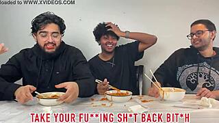 three hot amateurs get railed hardcore
