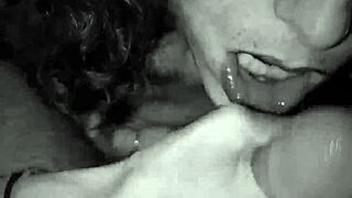 My roommates girl crawls in my bed to suck my cock pov