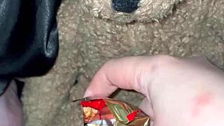 Cappuccino coffee&twix chocolate in my 18-years-old virgin pink tight pussy-kinky food fetish long porn-girl masturbate&moan-best saudi amateur-arabian snowwhite-los angeles-wants bbc usa