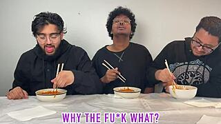 three hot amateurs get railed hardcore