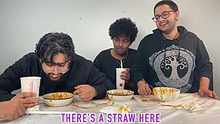 three hot amateurs get railed hardcore