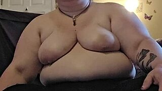 bbw stretches and does mild yoga naked