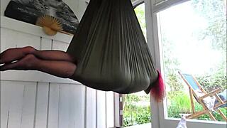 domina madame birgit pisses and forces locked penis to cum