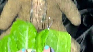 Chicken and vegetables in my virgin teen 18+ beautiful 18year old wet sexy pussy