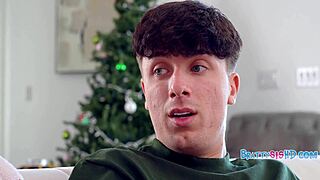 Christmas turns creamy with step sis