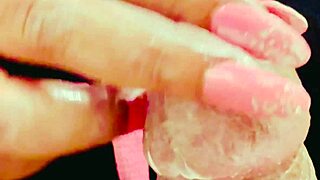 desi penis massage by hot pakistani bhabhi with cream
