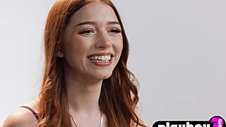 petite redhead teen 18+ myra moans passion masturbation after interview