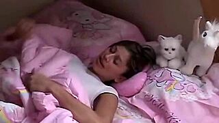 petite teen 18+ amateur orgasms while in bed - trixie teen 18+