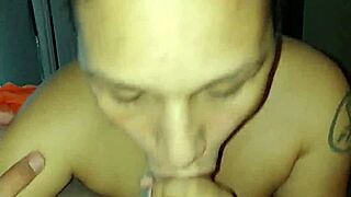 topless milf sucking cock till cum in mouth