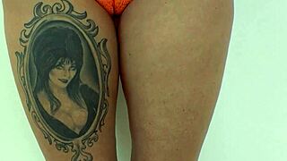 Curvy Inked Brunette Milf Kali Ryder Sloppy Rimjob Passionate Ass Worship