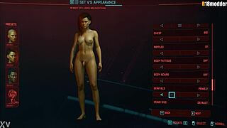 cyberpunk 2077 female character has a penis
