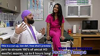 dr tampa examines misty addams in her first gyno visit