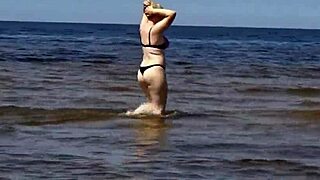 hot milf on a nude beach
