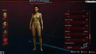 cyberpunk 2077 female character has a penis