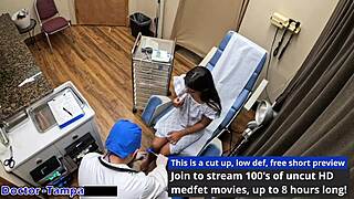 dr tampa examines misty addams in her first gyno visit