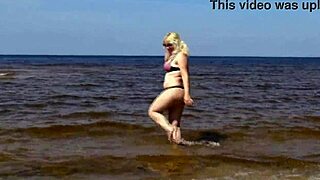 hot milf on a nude beach