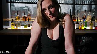 fucking the slutty milf bartender clara dee pov virtual sex