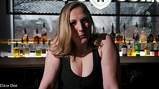 fucking the slutty milf bartender clara dee pov virtual sex