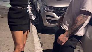 I squirted in his hand inside the car while the cuck drove after the party