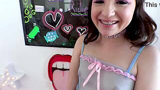 Rosie Riches First Timer Cutie With Braces Takes Huge Cock Pov