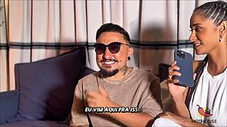 Na entrevista rolou uma foda com o anao no podcast o cara as 3
