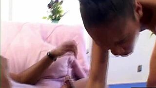 cute black teen cheerleader gets double penetrated