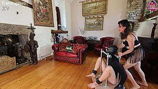 training zero testing new femdom bondage trolley - slave storage
