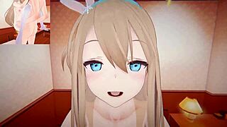 girls frontline futa suomi gives pov action with her cock