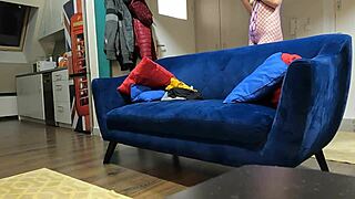 Hot slim bitch tries sexy bodystocking