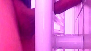 fucking and cumming on towel dryer with 8 tranny cock