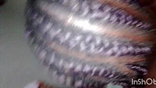 Village girl rides her man