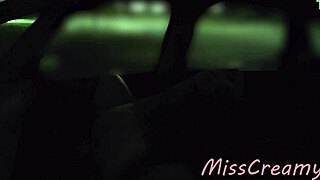 sharing my slut wife with a stranger in car before voyeurs