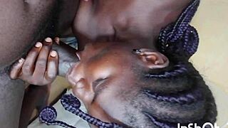 African homemade video with bbw