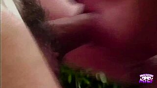 A Sexy Blonde Gets Fucked Outdoors By Tattooed Guy