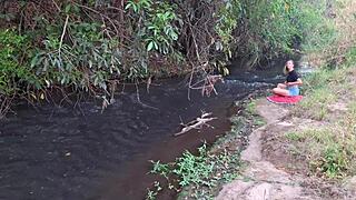 strangers get caught having sex at the waterfall