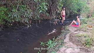 strangers get caught having sex at the waterfall