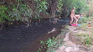 strangers get caught having sex at the waterfall
