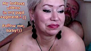 hot granny enjoys cowgirl riding outdoors