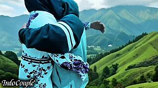 Muslim wife cheats and swallows cum while husband is away