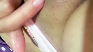Brunette Plays With Her Ass Until She Cums Hard