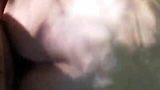 Ever seen a wild doggystyle outdoor fuck with cum shot?