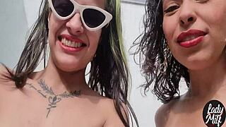 Horny Friend Checks on Latinas for Steamy Girl-on-Girl Pussy Action