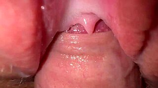 Extreem Close-Up Op Strakke Tiener 18+ Kutje, Romig En Geweldig Tijdens Quickie Neuk!