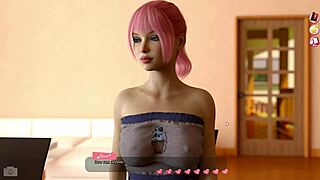 Помощь красоткам в игре часть 7 с сексапильной блондинкой милф, которая скачет