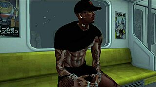 ट्रेन में हंग BBC से घिरी हुई बस्टि स्लट, हार्ड रेल्ड होने के लिए भीख मांगती है!