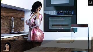 Пляжная хентай лесбиянки целуются и играют в 3D мультфильме