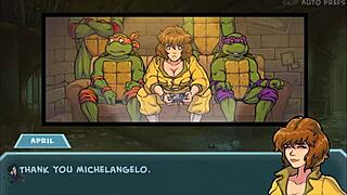 Akaburs star channel 34 časť 63, červenovláska ukazuje veľké prsia v hre