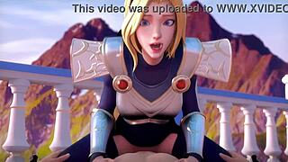 リーグ・オブ・レジェンド ハードコアファックと騎乗アクションのコンプ