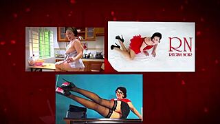 Regina Noir alaston lutka hierojan kovana panona pilluun ja suuhun