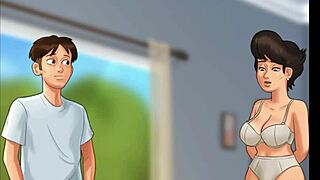 Summertime Saga - Kirkon MILF napattu lyömään itseään poliisibatongilla villissä kohtauksessa